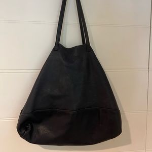 Large navy blue tote bag perfect for work or travel